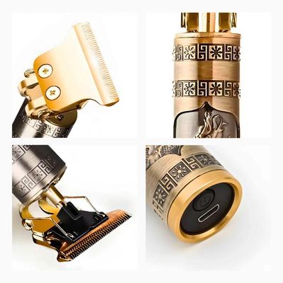 Máquina De Corte Masculina Profissional Usb Com Ajuste Zero E Motor Silencioso