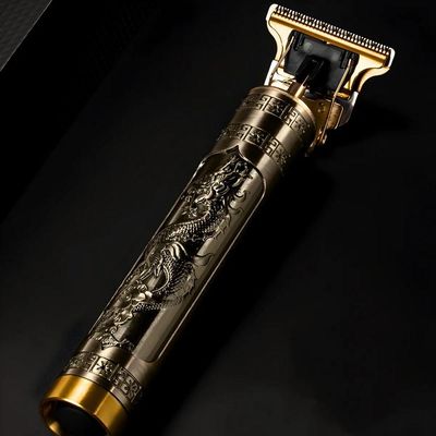 Máquina De Corte Masculina Profissional Usb Com Ajuste Zero E Motor Silencioso