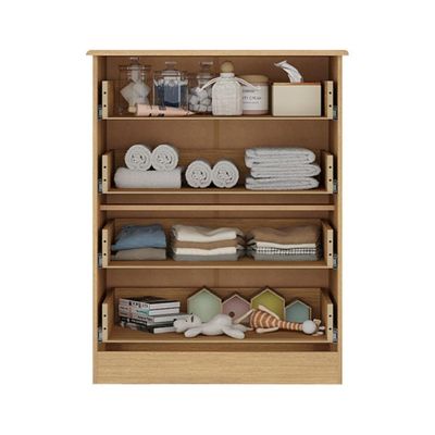 Cômoda Infantil 65cm Com 4 Gavetas Encanto Multimóveis Mp4427 Madeirado/branco Madeirado/branco