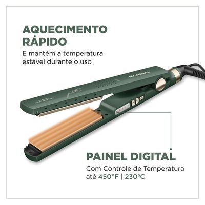Prancha Alisadora Juliette Mondial P-JU-02 Verde Bivolt