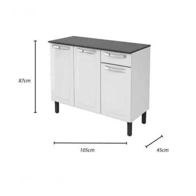 Gabinete Cozinha Itatiaia Rose Ig3g1 105