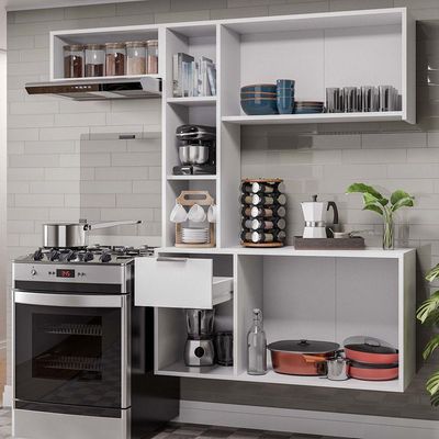 Cozinha Compacta Poema - Ssx Multicoisas Branco