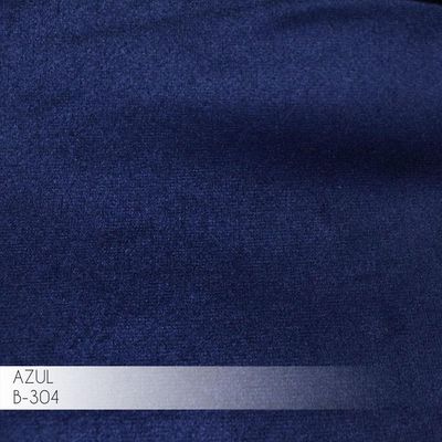 Puff Decorativo Sala de Estar 45cm Dhaka Veludo Azul Bic - Gran Belo