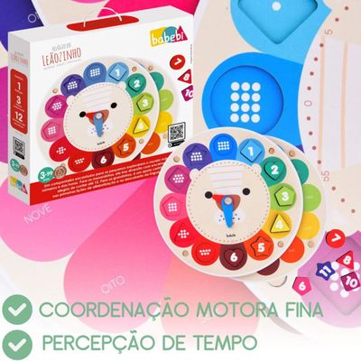 RELOGINHO DO LEAOZINHO BILINGUE INGLÊS/PORTUGUÊS - BABEBI