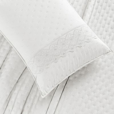 Cobre Leito Queen Divino Lese 3 Peças Dupla Face - Branco