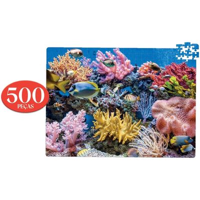 Quebra Cabeça Fundo Do Mar 500 Peças 8085 - Toyster