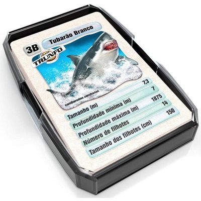 Jogo De Cartas Super Trunfo Tubarões Grow - 1491