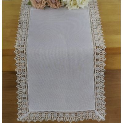 Caminho Mesa Rendarte 40x170cm Blanc Argivai