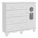 Comoda Infantil 1 Porta 4 Gavetas Tedy - Moveis Peroba Branco Brilho