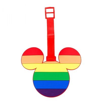 Etiqueta Identificação Bagagem Mala Mickey Arco-íris Disney