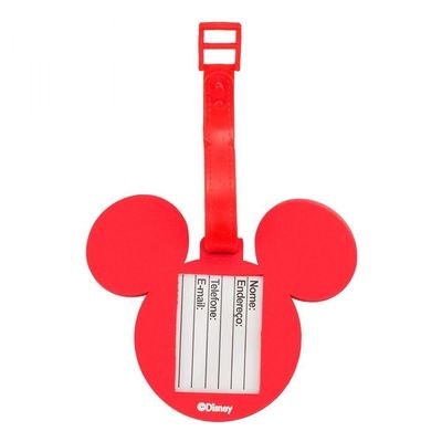 Etiqueta Identificação Bagagem Mala Mickey Arco-íris Disney