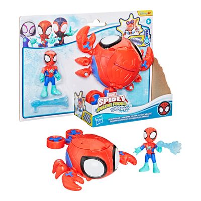 Mini Boneco Spidey Com Veiculo E Amigos Sortido Hasbro