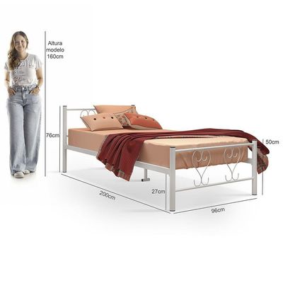 Cama Infanto Juvenil Solteiro Tutti Klm Store Branco