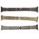 Smartwatch Kit 3 Pulseiras Luxo Pedra Strass Aço 3 Elos