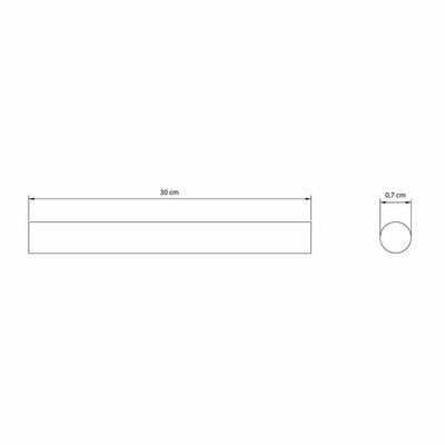 Conjunto De Bastão De Cola Quente Tramontina 7x300 Mm 500 G Tramontina