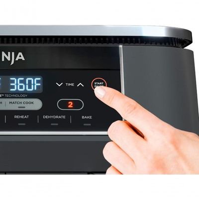 Air Fryer 7.5L Dual Zone Modelo Dz201 Cinza 110v 110V