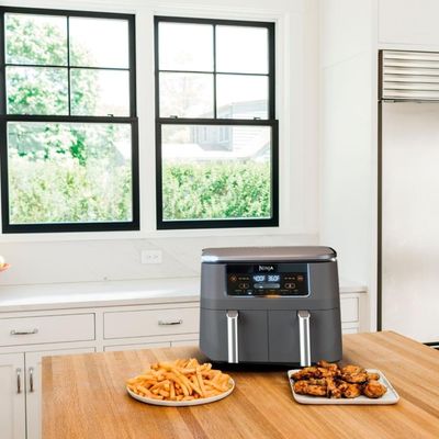 Air Fryer 7.5L Dual Zone Modelo Dz201 Cinza 110v 110V