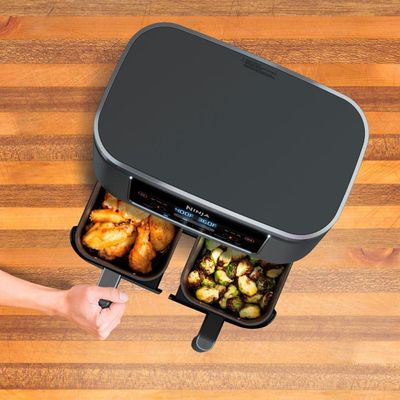 Air Fryer 7.5L Dual Zone Modelo Dz201 Cinza 110v 110V