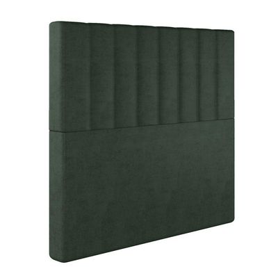 Cabeceira Estofada Casal 140 Cm Esmeralda Veludo Verde