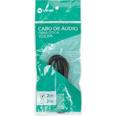 Cabo óptico De áudio Toslink 2m