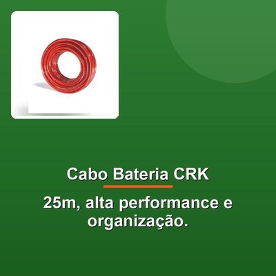 Cabo De Bateria Crk 21,00mm 25m Vermelho