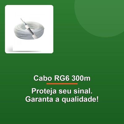 Cabo Coaxial Megacabos Rg6 67% 300m