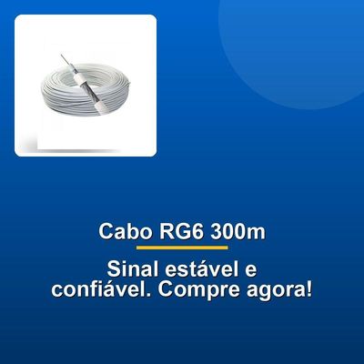 Cabo Coaxial Megacabos Rg6 67% 300m