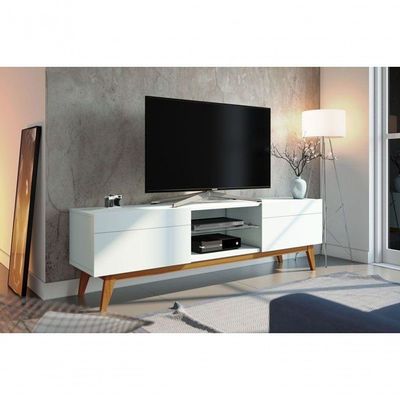 Rack Classic 2g 1.8 Branco Acetinado - Imcal Móveis