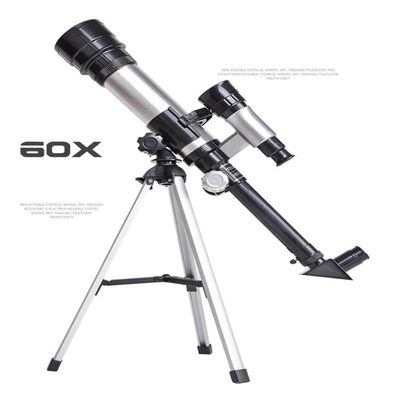 Telescopio Astronomico 60x Completo Refrator Microscopio Terrestre Constelacao Estrelas Luneta Alcance Com Tripe Ajustáv
