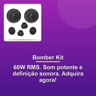 Alto Falante Bomber Kit Two Way Tkl 6 60w Rms