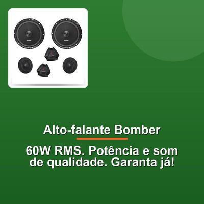 Alto Falante Bomber Kit Two Way Tkl 6 60w Rms