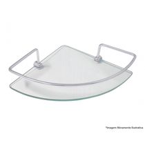 Porta Shampoo Hidrolar Vidro Canto 20Cm