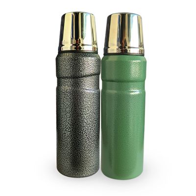 Garrafa Térmica Aço Inoxidável Parede Dupla Modelo Safari Esporte 500ML Conserva Quente e Frio Preto