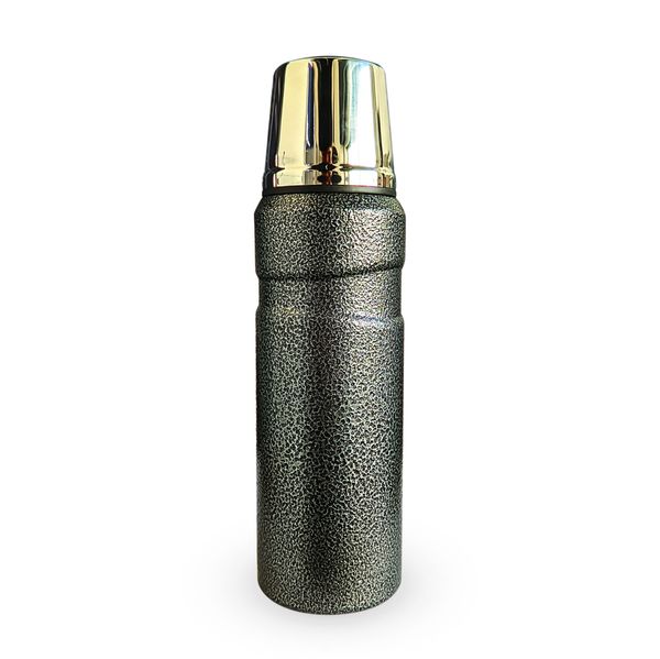 Garrafa Térmica Aço Inoxidável Parede Dupla Modelo Safari Esporte 500ML Conserva Quente e Frio Preto