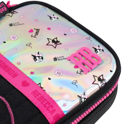 Estojo Box Feminino Grande Rebecca BonBon Preto U / Preto