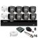 Kit 8 Câmeras Intelbras  Bullet 3220b Full Color Com Áudio Dvr Intelbras 1216-c Mhdx Com Acesso Remoto Sem Hd