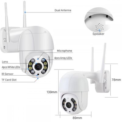 Câmera Ip Icsee Prova D'água Infravermelho Externa Wifi Hd 3