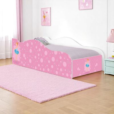 Cama Solteiro Infantil 197x91,5cm para Quarto Personagens Bailarina K02 - D'Rossi