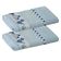 Kit ( 2 ) Toalha de Banho KazzaVip Infantil 100% Algodão Jacquard Barra para Bordar Funny Azul