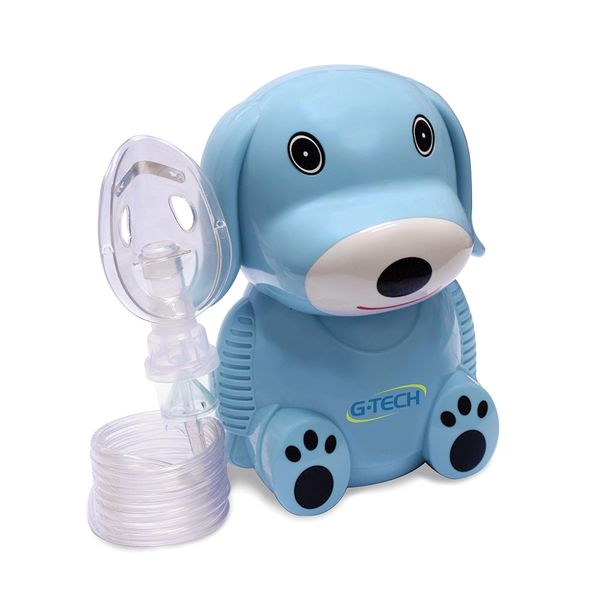 Nebulizador e Inalador G-Tech Nebdog Azul Bivolt