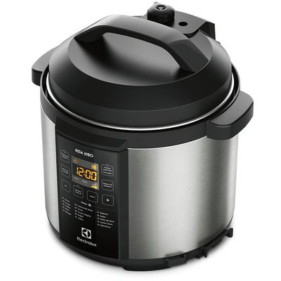 Panela de Pressão Elétrica Electrolux por Rita Lobo 6L Preta Experience Digital (PCC20) 220V
