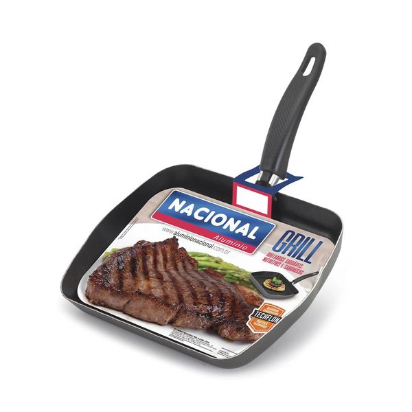 Grill Antiaderente Nacional Ipanema Cinza 20cm Grill Antiaderente Nacional Ipanema Cinza 20cm