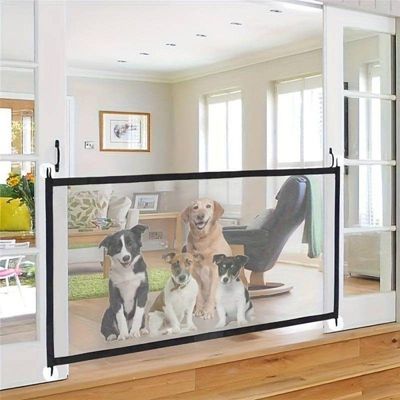Tela Rede Protetora Pet Cães Gatos 110x73cm Removível Porta