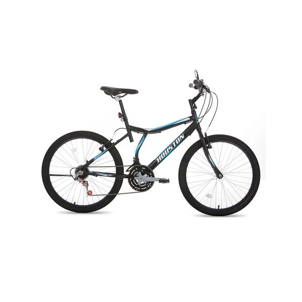 Bicicleta Houston Atlantis Land Aro 24 com 21 Marchas Preta Fosca Bicicleta Houston Atlantis Land Aro 24 com 21 Marchas Preta Fosca