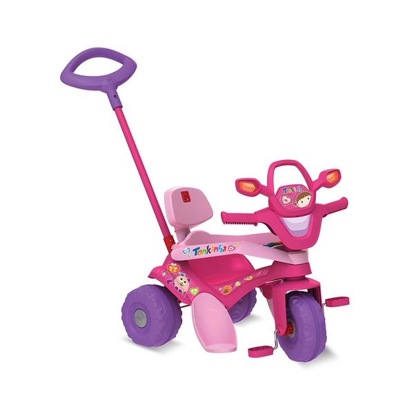 Triciclo Tonkinha Bandeirante Passeio e Pedal Rosa
