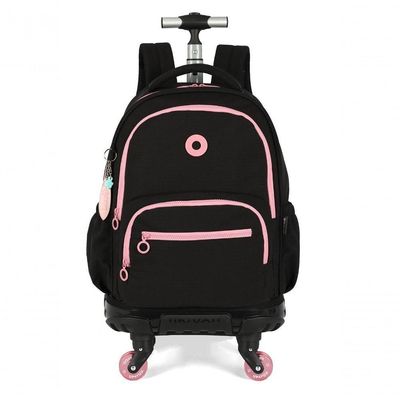 Mochila Com Rodas Up4you By Luara Preto - Unico Preto