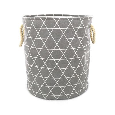 Cesto de Roupa Le com Alça de Corda 35x45cm - Item Sortido