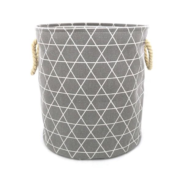 Cesto de Roupa Le com Alça de Corda 35x45cm - Item Sortido