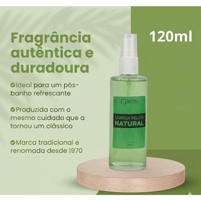Colônia Lavanda Inglesa Natural Garrão 120ml