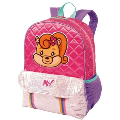 Mochila Infantil Costas Menina Mel Sestini Rosa